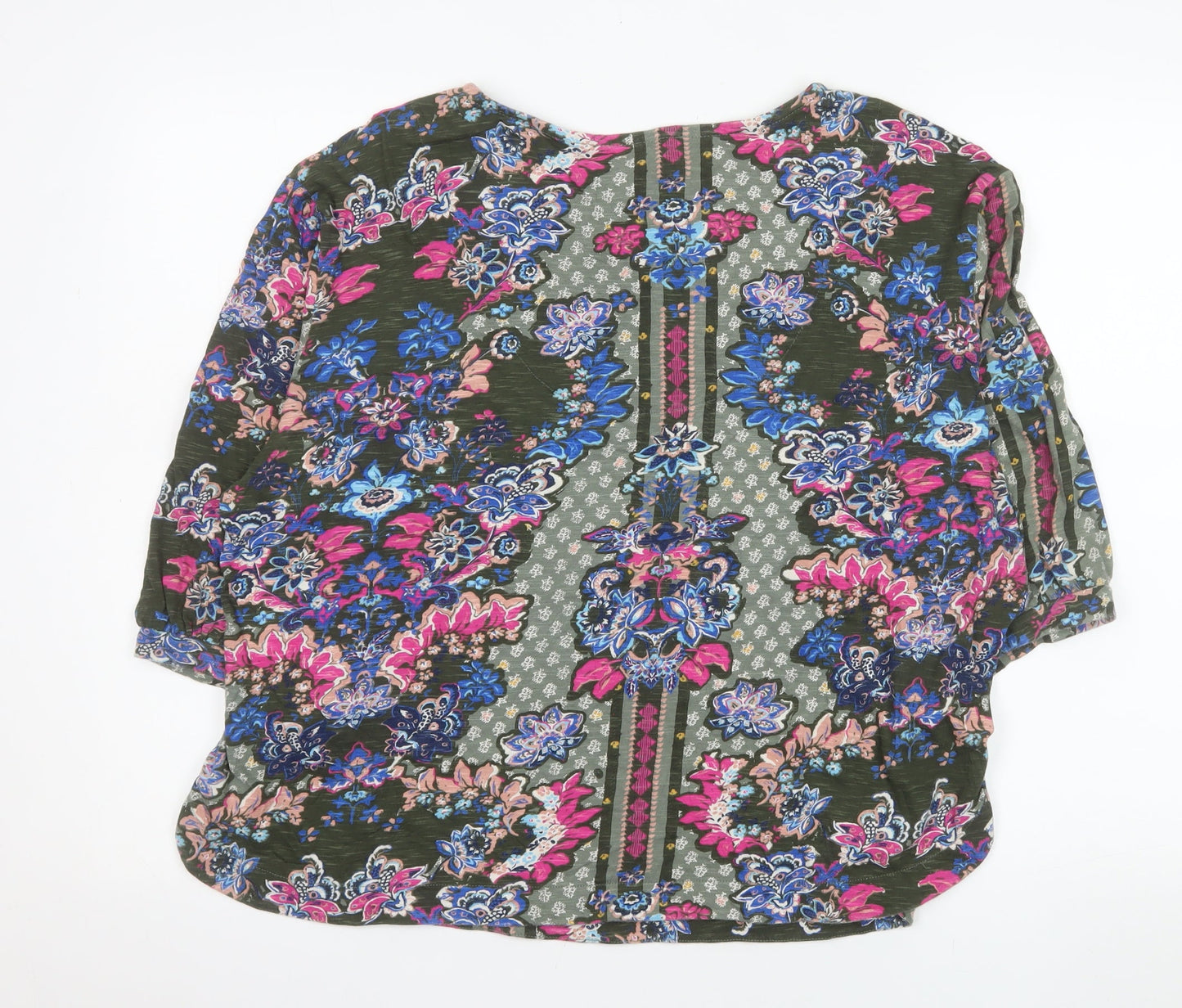 Monsoon Women’s Multicoloured Cotton Bohemian Floral Blouse L