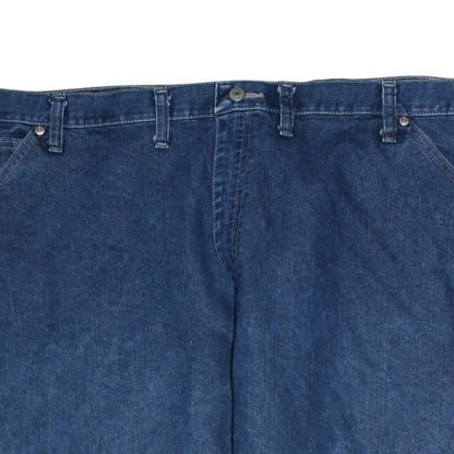 Wrangler Men's Blue Denim Carpenter Jeans 44x30 Relaxed Fit
