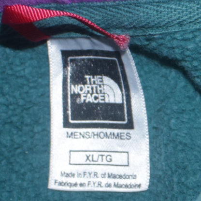The North Face Mens Teal Pullover Hoodie XL Cotton Fleece
