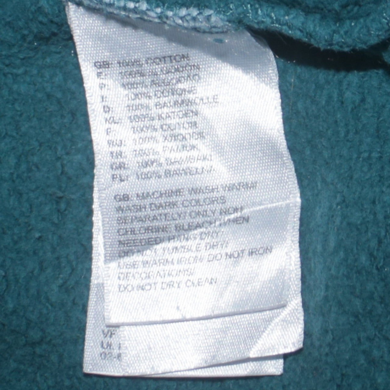 The North Face Mens Teal Pullover Hoodie XL Cotton Fleece
