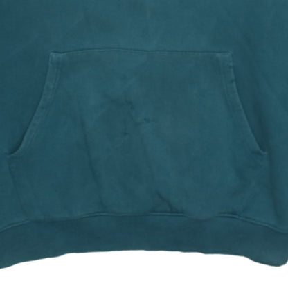 The North Face Mens Teal Pullover Hoodie XL Cotton Fleece