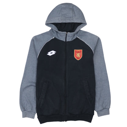 Lotto Men's Grey Full Zip Hoodie M Sports Sweatshirt