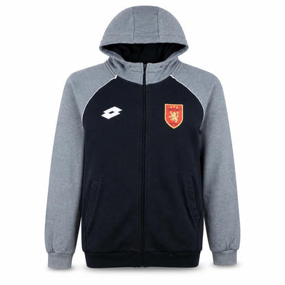 Lotto Men's Grey Full Zip Hoodie M Sports Sweatshirt