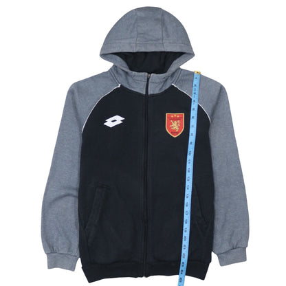 Lotto Men's Grey Full Zip Hoodie M Sports Sweatshirt