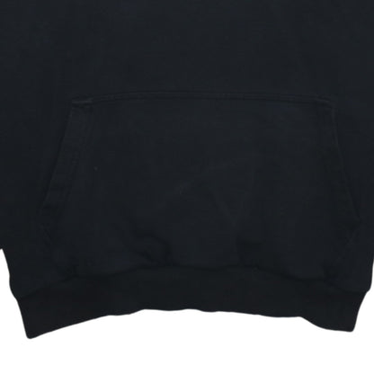 Kappa Boys Black Logo Tape Pullover Hoodie Size 14-15 Years