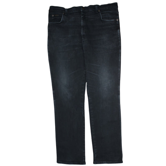 Wrangler Men's Blue 40x34 Straight Leg Denim Stretch Jeans
