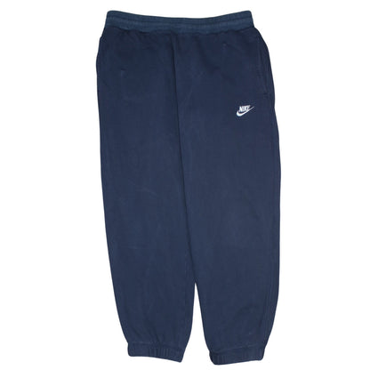 Nike Men Blue Sweatpants L Regular Fit Fleece Joggers
