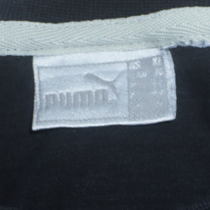 Puma Boys Black Long Sleeve Crew Neck Sports Logo Cotton T-Shirt XS
