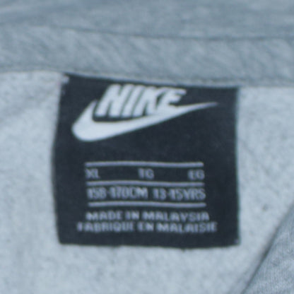 Nike Boys Grey XL Pullover Hoodie Sweatshirt 13-15 Years Cotton Blend