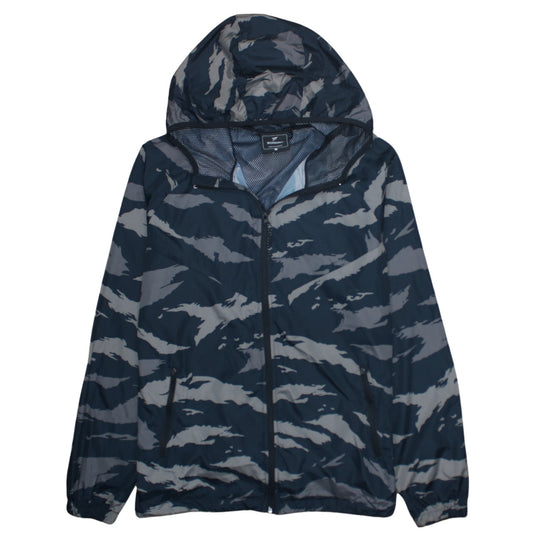 Primark Men’s Blue Camouflage Windbreaker Jacket Size L
