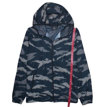 Primark Men’s Blue Camouflage Windbreaker Jacket Size L