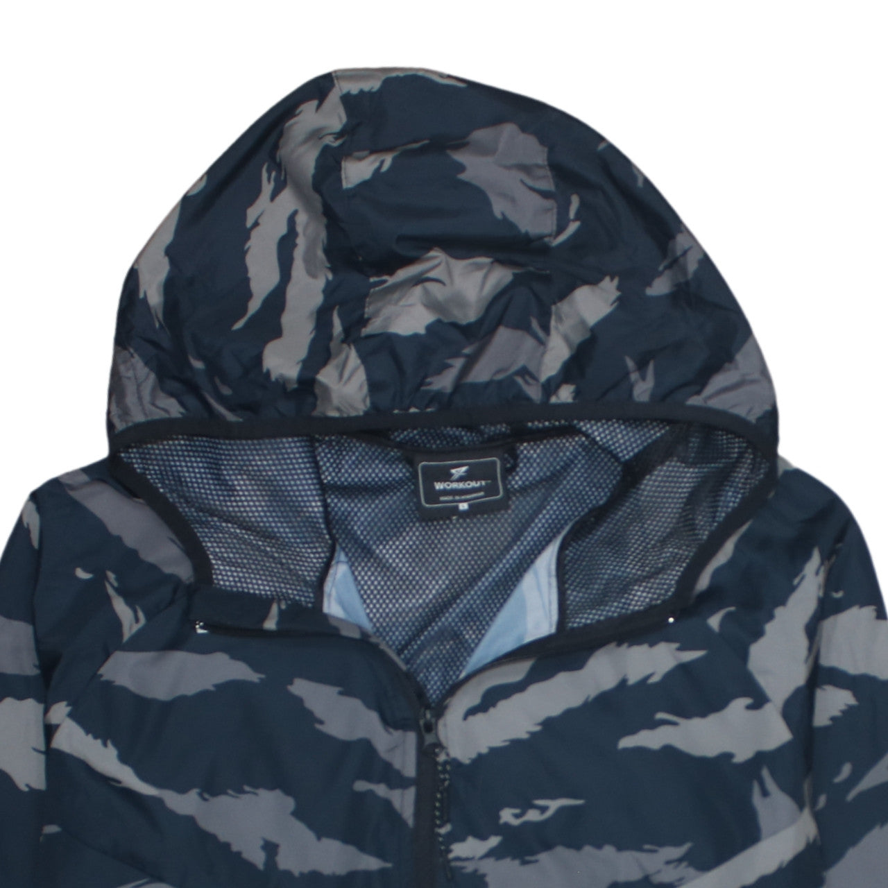 Primark Men’s Blue Camouflage Windbreaker Jacket Size L