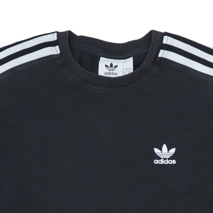 Adidas Men's Black Crew Neck Short Sleeve Cotton Sports T-Shirt S