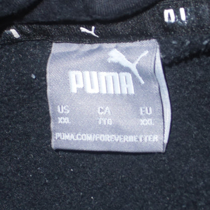 Puma Mens Black 2XL Pullover Hoodie Fleece Sportswear