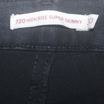 Levi's Women's Black 720 High Rise Super Skinny Jeans Size 30