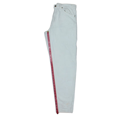 Levi's Women White 550 Tapered Relaxed Fit Jeans W32 L32