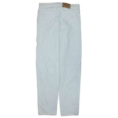 Levi's Women White 550 Tapered Relaxed Fit Jeans W32 L32