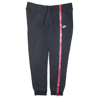 Nike Men's Black Jogger Sweatpants L Regular Fit Fleece Trousers