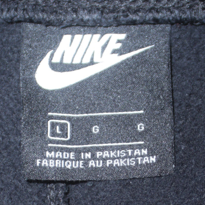 Nike Men's Black Jogger Sweatpants L Regular Fit Fleece Trousers