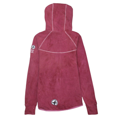 Gym+Coffee Women's Pink Full Zip Hoodie Size S