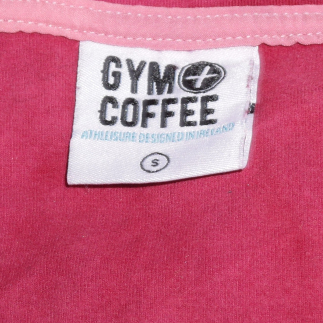 Gym+Coffee Women's Pink Full Zip Hoodie Size S