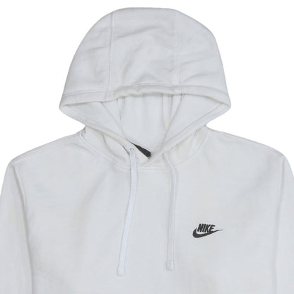 Nike Men's White Pullover Hoodie Size L Sports Fleece Sweatshirt