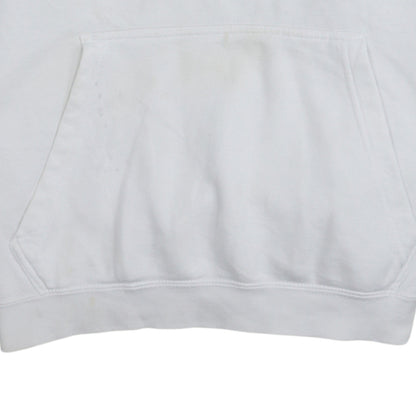 Nike Men's White Pullover Hoodie Size L Sports Fleece Sweatshirt