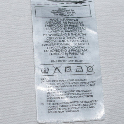 Adidas Men's White Beach Sports Graphic Print Cotton T-Shirt M