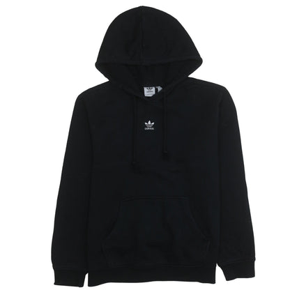 Adidas Women Black Size 12 Pullover Hoodie Sweatshirt Drawstring Logo