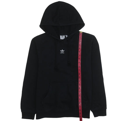 Adidas Women Black Size 12 Pullover Hoodie Sweatshirt Drawstring Logo