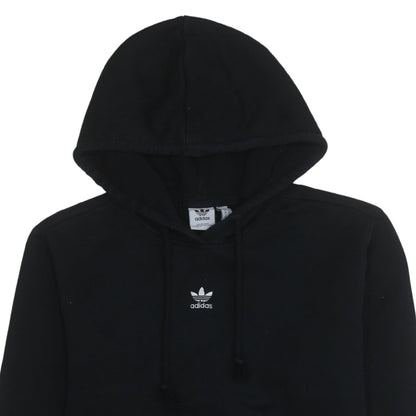 Adidas Women Black Size 12 Pullover Hoodie Sweatshirt Drawstring Logo