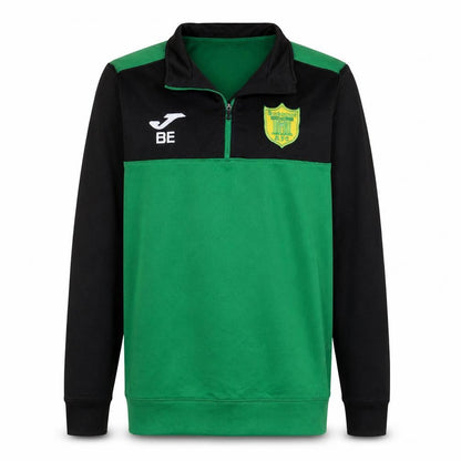 Joma Men’s Green & Black 1/4 Zip Long Sleeve Athletic Top Size S
