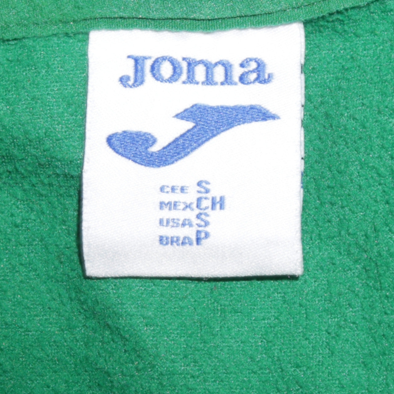 Joma Men’s Green & Black 1/4 Zip Long Sleeve Athletic Top Size S