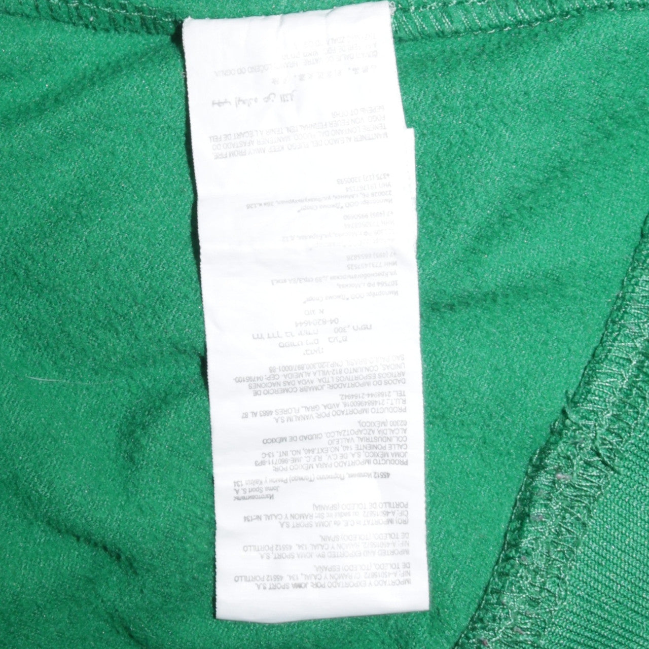 Joma Men’s Green & Black 1/4 Zip Long Sleeve Athletic Top Size S