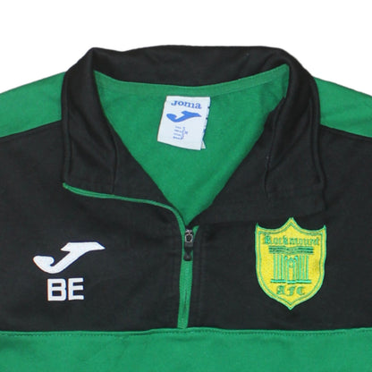 Joma Men’s Green & Black 1/4 Zip Long Sleeve Athletic Top Size S