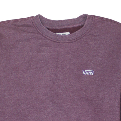 Vans Men's Purple Crew Neck Pullover Sweatshirt Medium