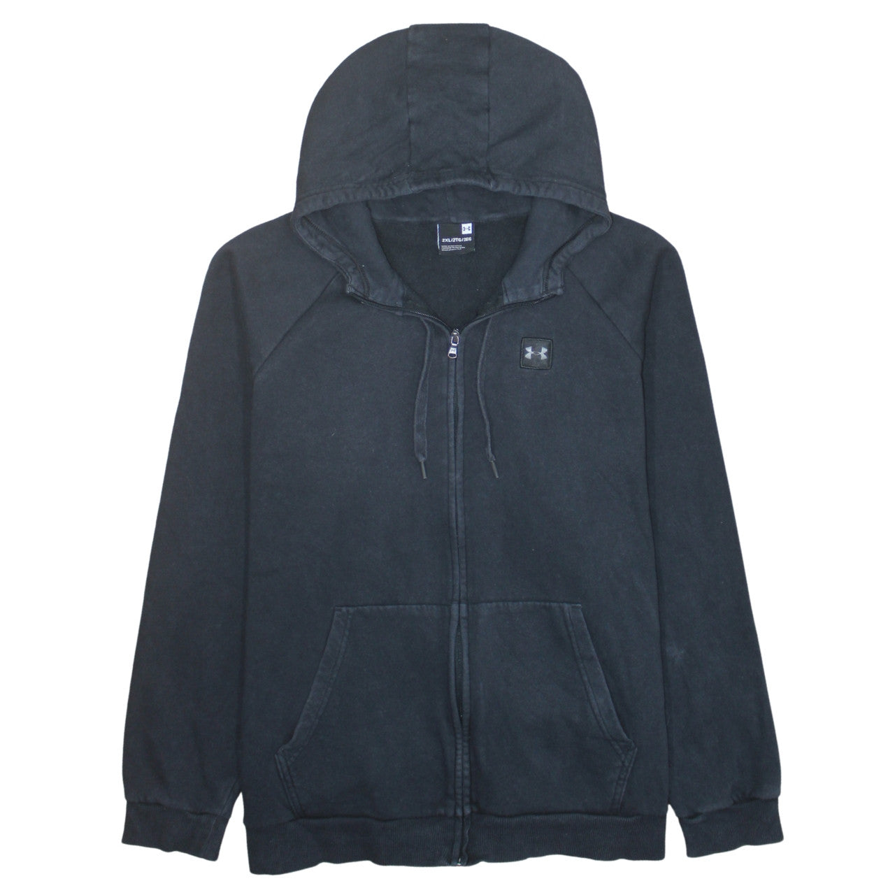 Under Armour Men's Black 2XL Full Zip Hoodie Sweatshirt