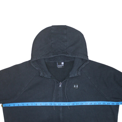 Under Armour Men's Black 2XL Full Zip Hoodie Sweatshirt