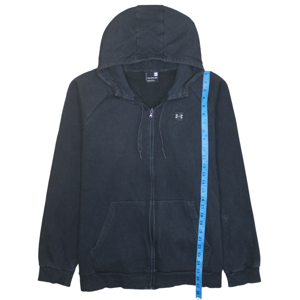 Under Armour Men's Black 2XL Full Zip Hoodie Sweatshirt