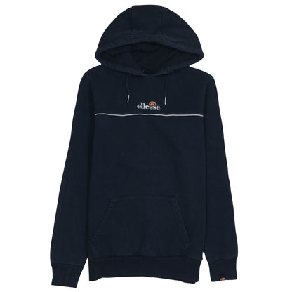 Ellesse Men's Blue Pullover Hoodie M Embroidered Logo Fleece