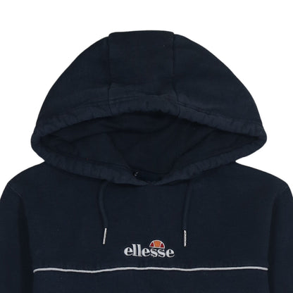 Ellesse Men's Blue Pullover Hoodie M Embroidered Logo Fleece