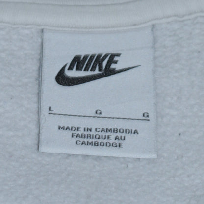 Nike Mens Grey Full Zip Hoodie L Logo Sportswear Jacket