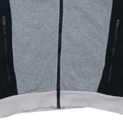 Nike Mens Grey Full Zip Hoodie L Logo Sportswear Jacket