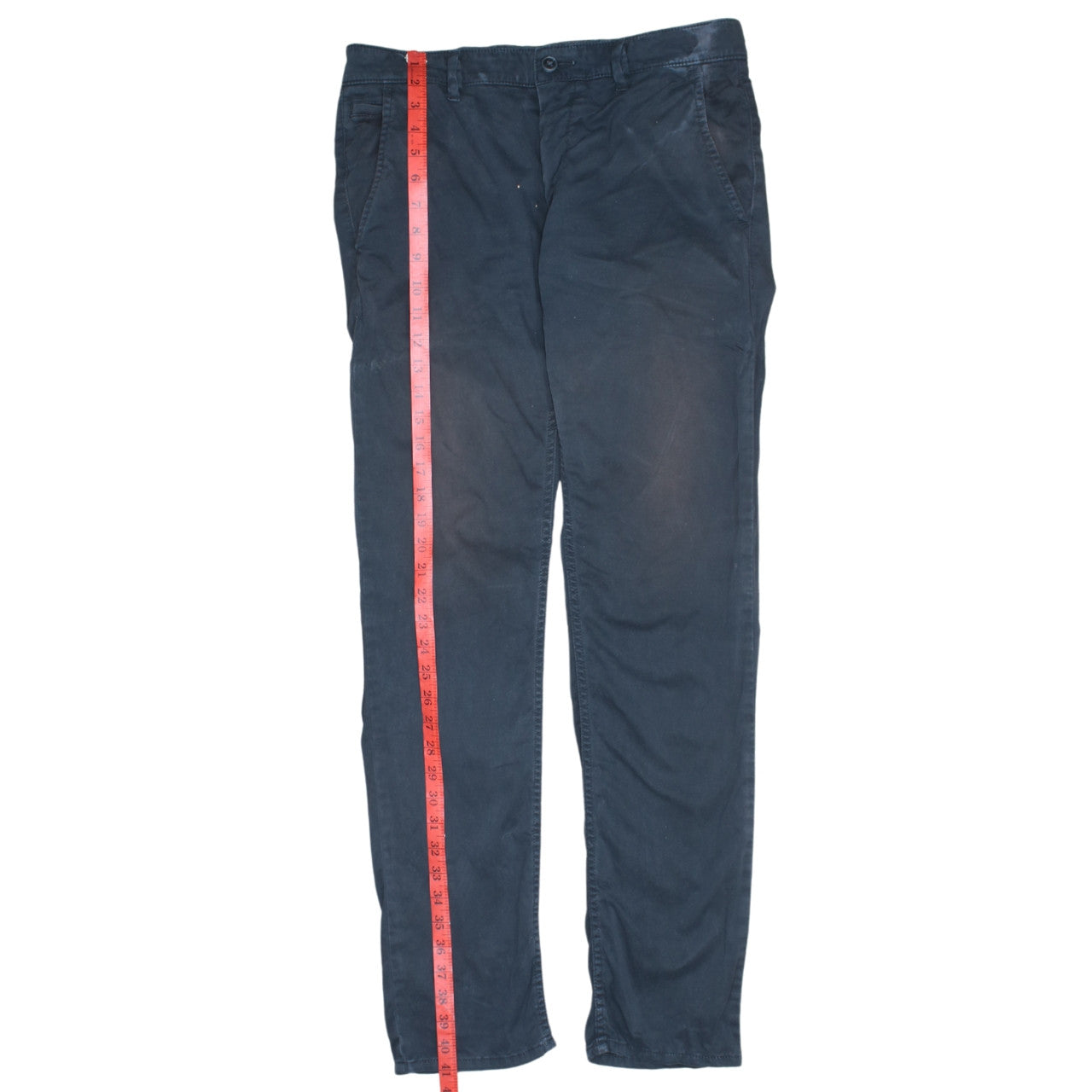 Hugo Boss Men's Blue Chino Trousers 32x32 Regular Fit Cotton