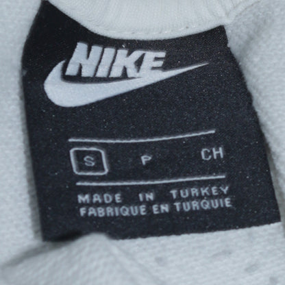 Nike Women's White Small Pullover Hoodie with Logo Graphic