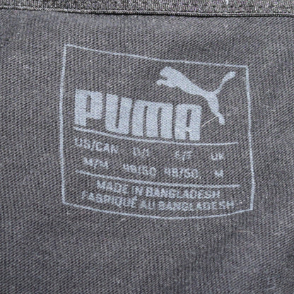 Puma Men Black Medium Graphic Logo Short Sleeve T-Shirt