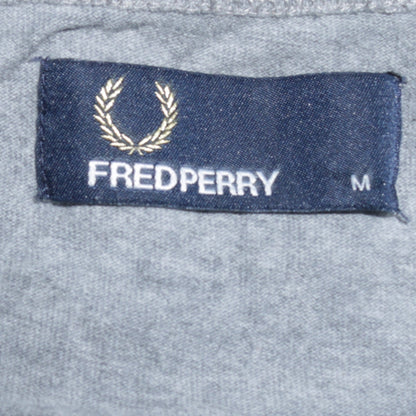 Fred Perry Men's Grey Graphic Logo T-Shirt Size M