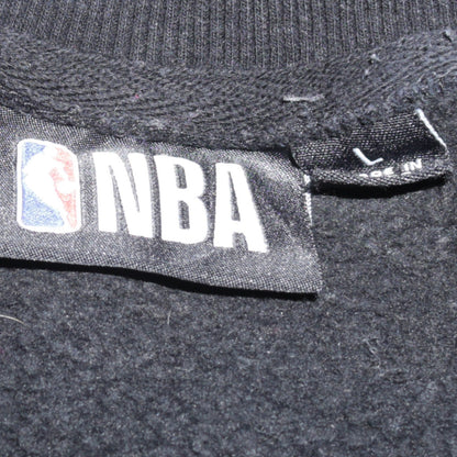 NBA Mens Black Chicago Bulls Pullover Sweatshirt Size L