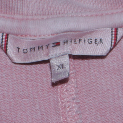 Tommy Hilfiger Womens Pink XL Pullover Sweatshirt Cotton Casual