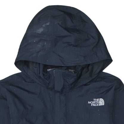 The North Face Boys Black XL Waterproof Hooded Rain Coat Jacket